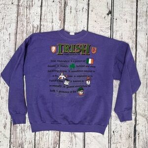 Vintage Irish Travel Tourism Proud to be Irish St. Patrick Day Sweatshirt